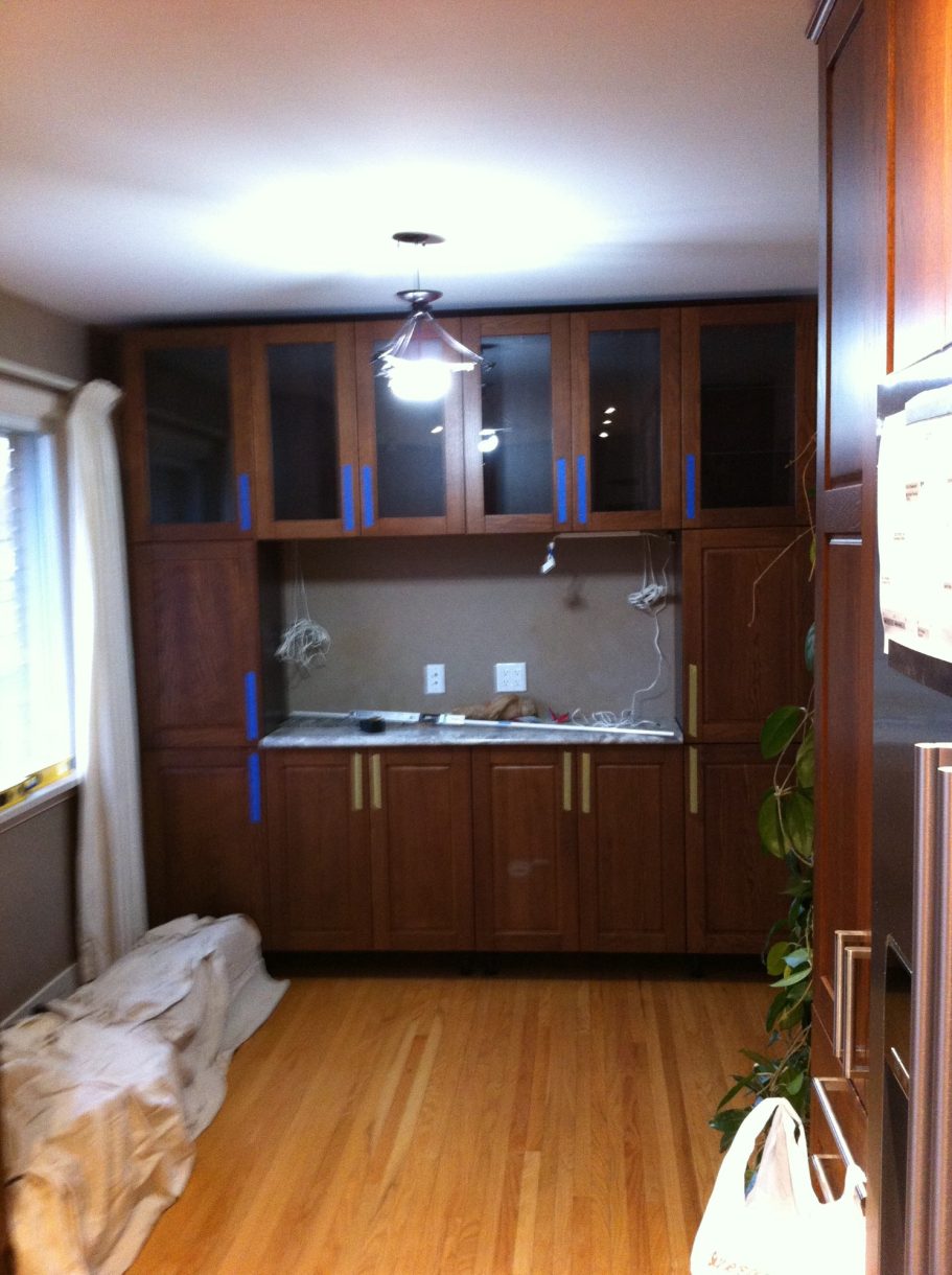 IKEA-Wall Unit Using Kitchen Cabinets